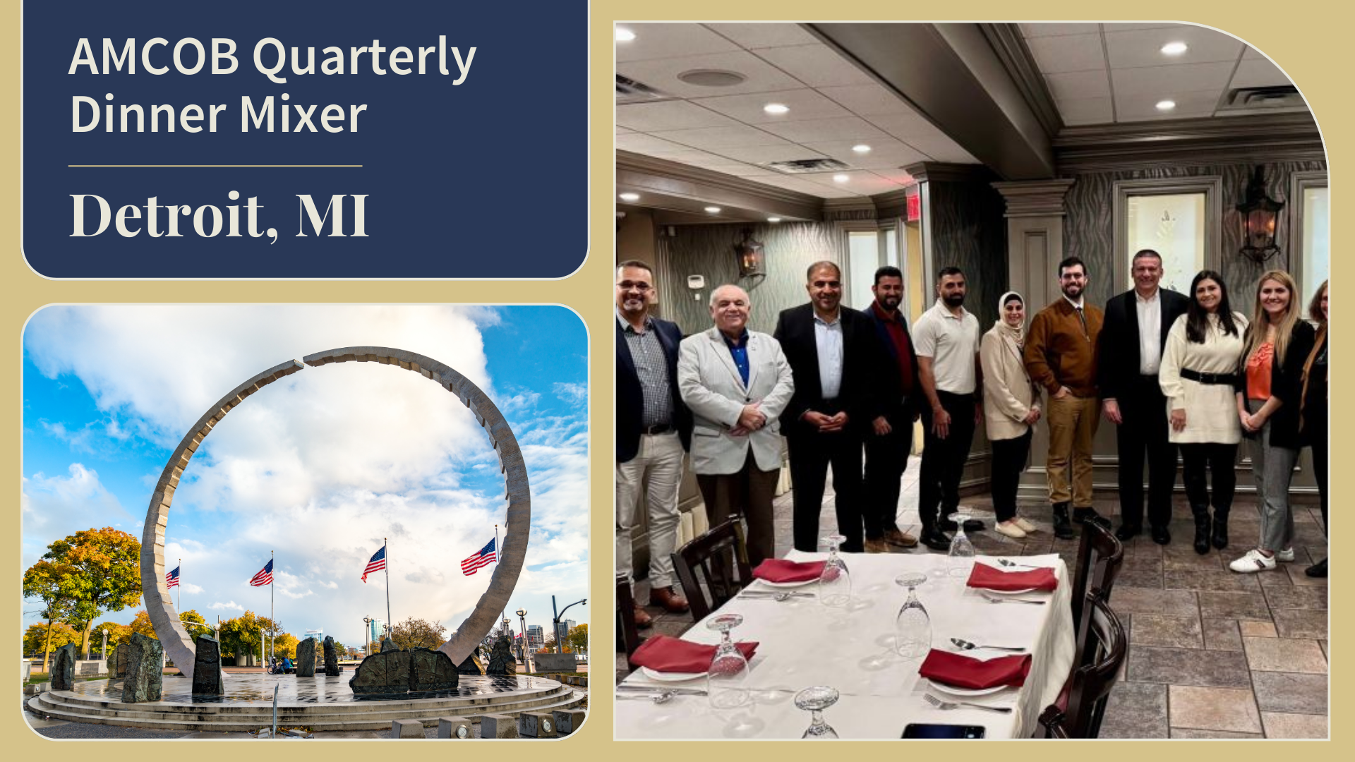 Detroit, MI: Quarterly Dinner Mixer