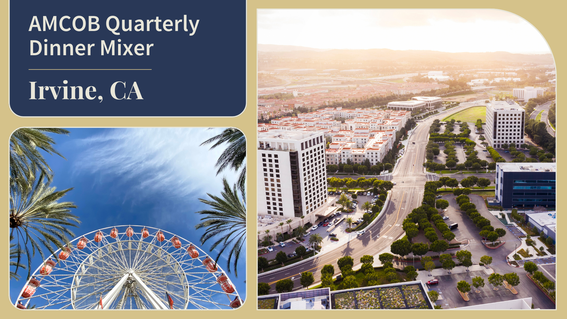 Irvine, CA: Quarterly Dinner Mixer